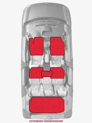 ЭВА коврики «Queen Lux» комплект для Toyota Paseo